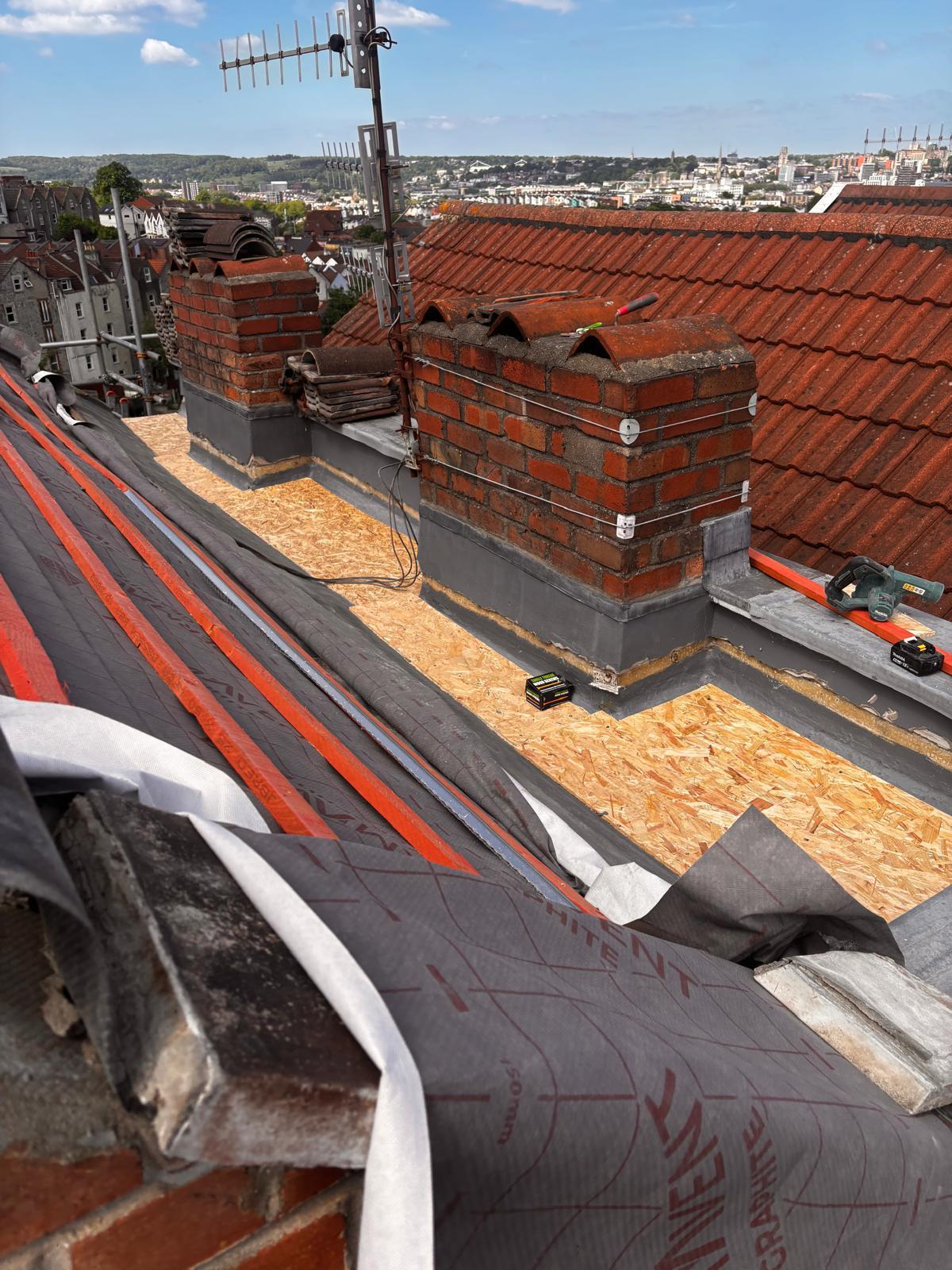 Twin Chimneys Re-Flashed
