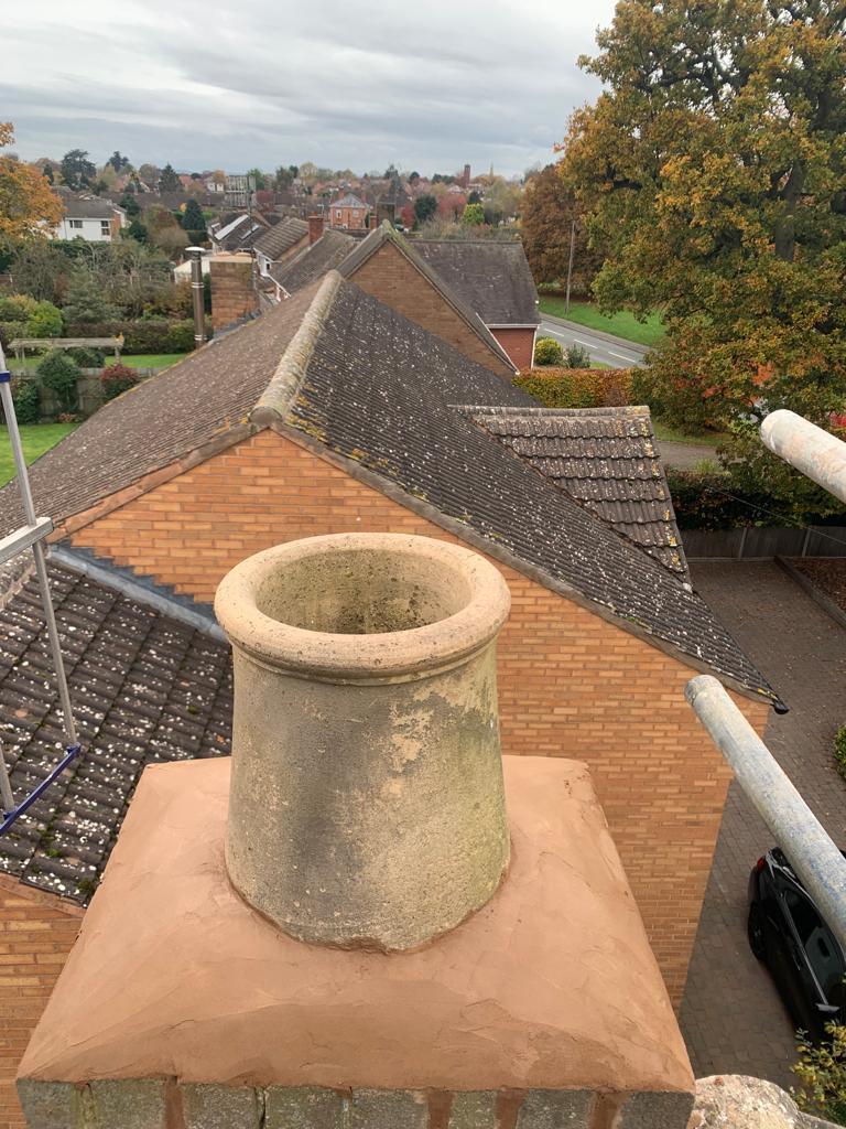 Chimney Rebuild and New Pot